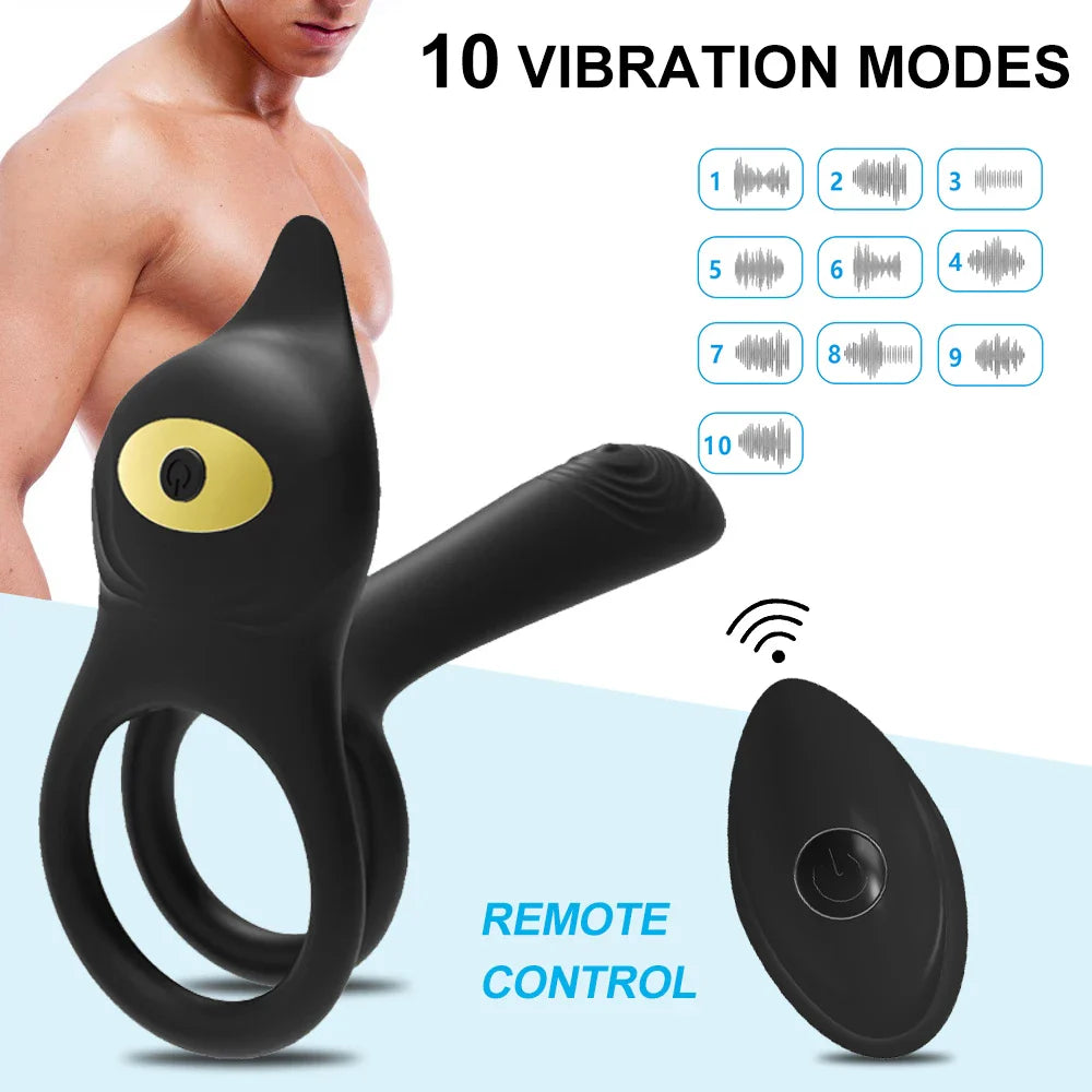 Penis Ring Cock Vibrator Sex Toys For Couple Men Peni Sleeve - fromasia2america.shop