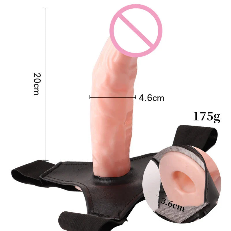 Skin Silicone Realistic Big Huge Strapon Dildo UNISEX Panties Suction Cup Penis Dick - fromasia2america.shop