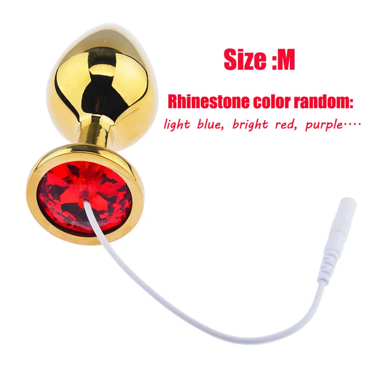 50 Kinds Electric Shock Butt Plug,Bdsm Electro Anal Sex Toy,E-stim Jump Egg Dildo Vibrator - fromasia2america.shop