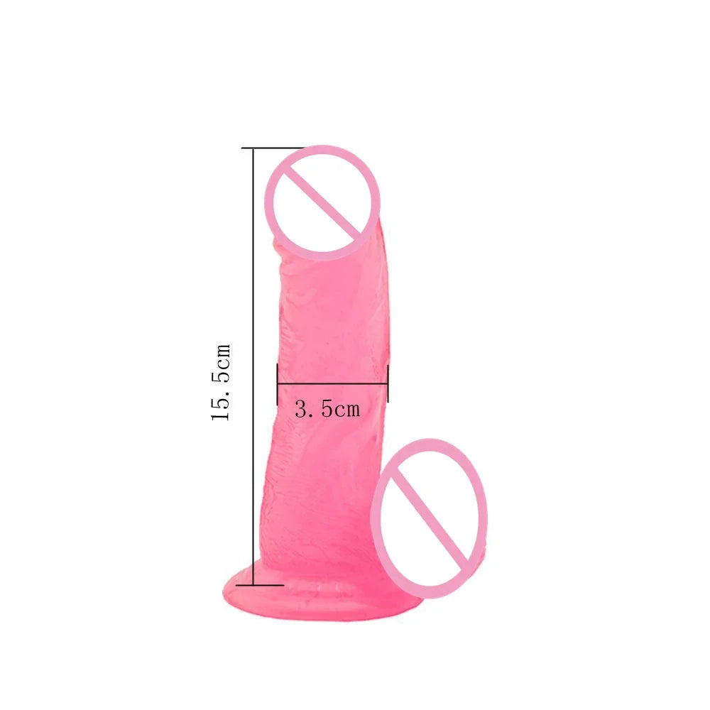 Giant Long Jelly Dildo Penis Sex Toy Women Gay Rubber Dick Unisex - fromasia2america.shop