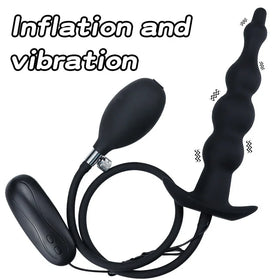 Huge Vibrator Inflatable Anal Plug Dildo Pump Anus Clean Buttplug Anal Balls Women men Gay - fromasia2america.shop