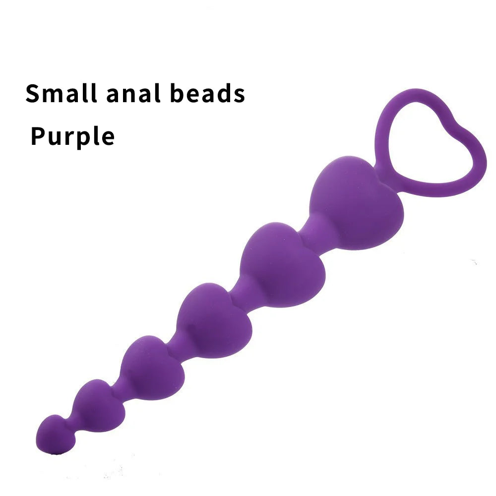 Silicone Anal Beads Long Butt Plug Prostate Massage Anal Stimulation For Men Women Masturbation - fromasia2america.shop