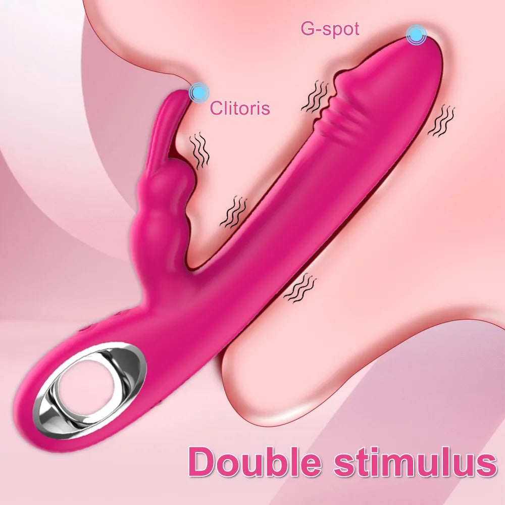 Dildo Rabbit Vibrator for Women Powerful G Spot Vibrators Nipple Clitoris - fromasia2america.shop