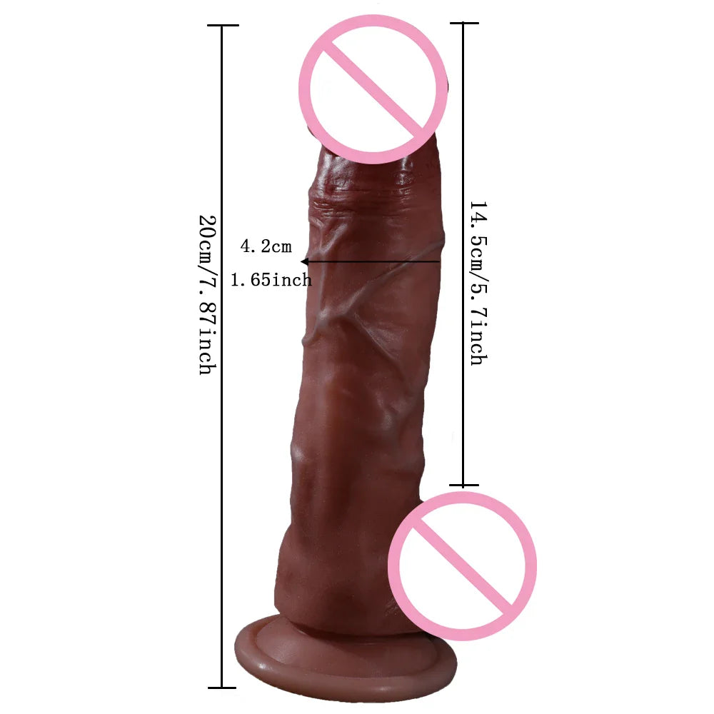 Dildo Real Penis Dick Cock Silicone with Suction Cup Strapon Women - fromasia2america.shop