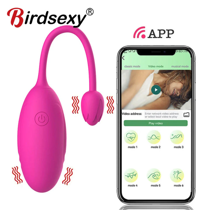 APP Control Vibrating Egg for Women Vibrator Clitoris Stimulation - fromasia2america.shop