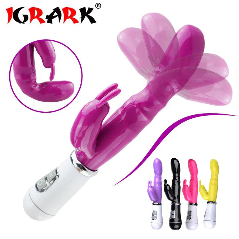 12 Speed Strong Rabbit Vibrator Clitoris Stimulator G-spot Massager Adult Sex Toys For woman - fromasia2america.shop