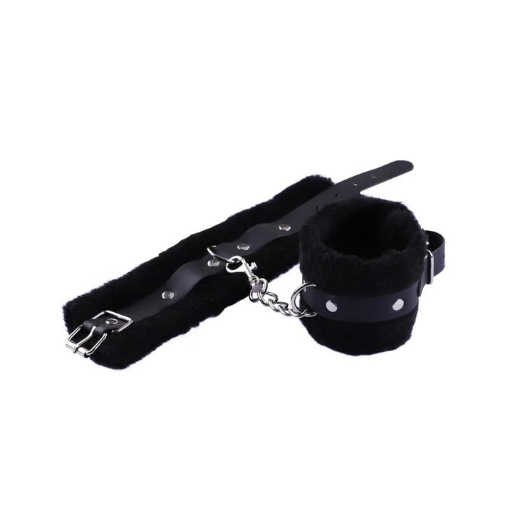 Exotic Sexy Accessories Bdsm Plush Handcuffs Blindfold Anal Tail Plug - fromasia2america.shop