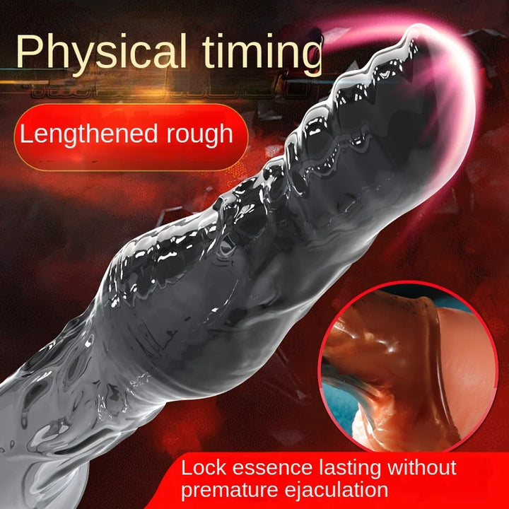 Extend 7cm Penis Enlargement Sleeve Vibrator Cock Ring for Men - fromasia2america.shop