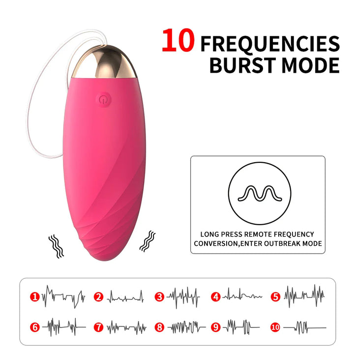 Vibrating Bullet Love Egg Wireless Remote Control Vibratiors Female for Women Dildo - fromasia2america.shop