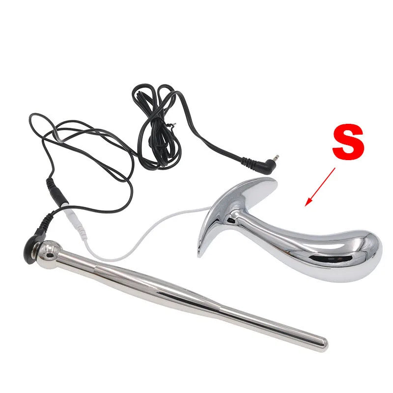 Male Sex Therapy Butt Plug Metal Urethral Dilator Anal Expander Toys for Men - fromasia2america.shop