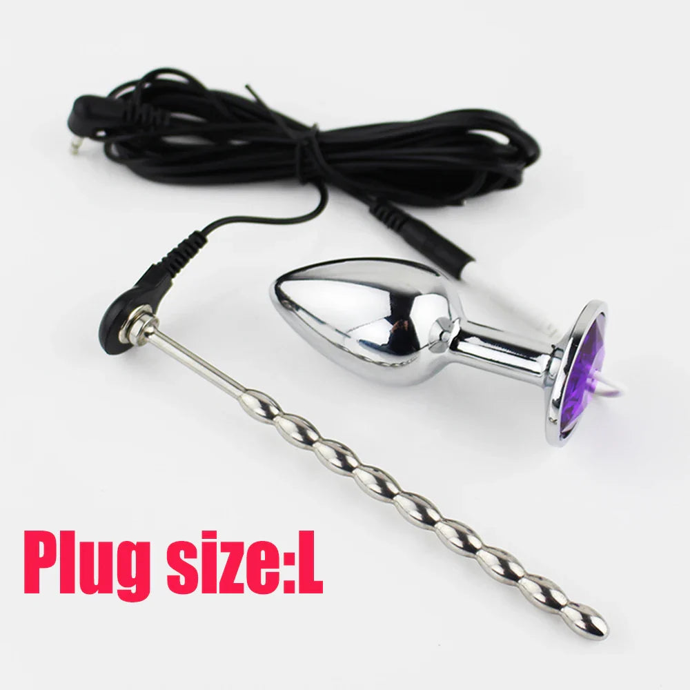 50 Kinds Electric Shock Butt Plug,Bdsm Electro Anal Sex Toy,E-stim Jump Egg Dildo Vibrator - fromasia2america.shop