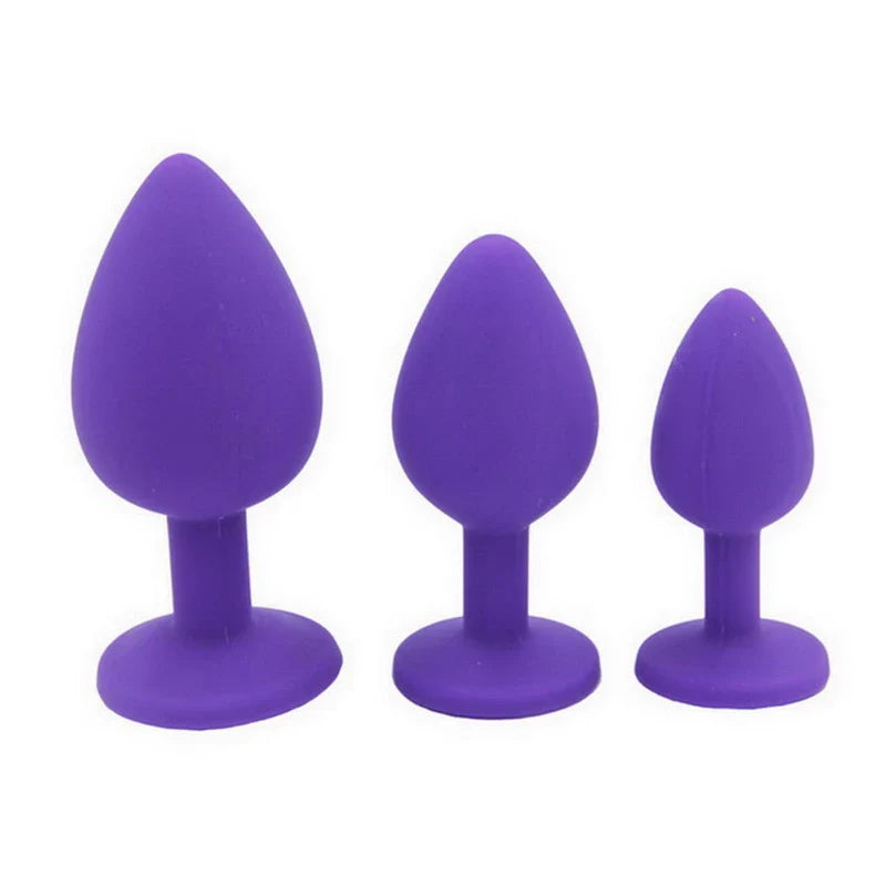 100% Silicone Butt Plug Anal Plug Unisex - fromasia2america.shop