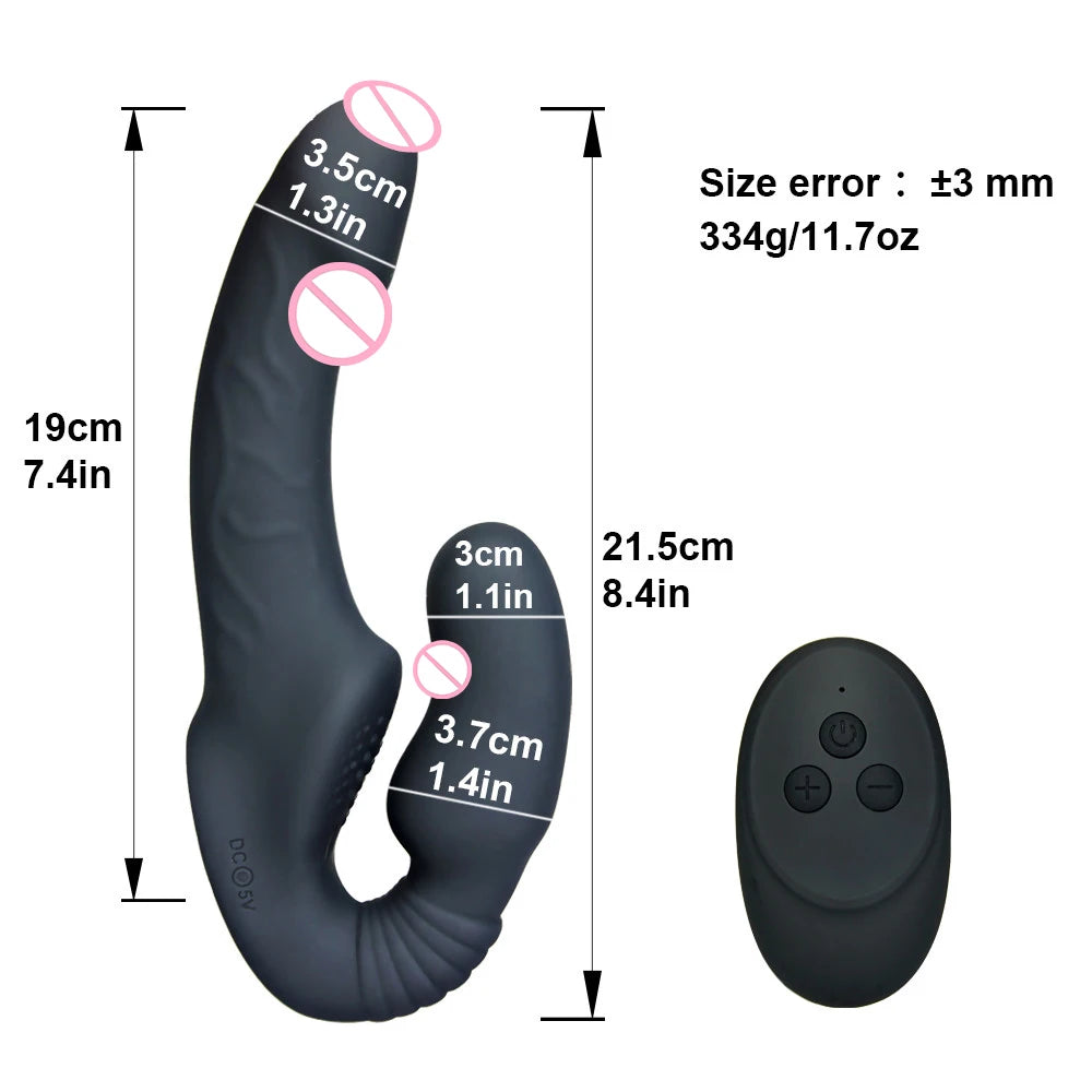 Strap on Dildo Panties Vibrator for Lesbian Clitoris Stimulator G Spot Vibrator Prostate Massager for Women