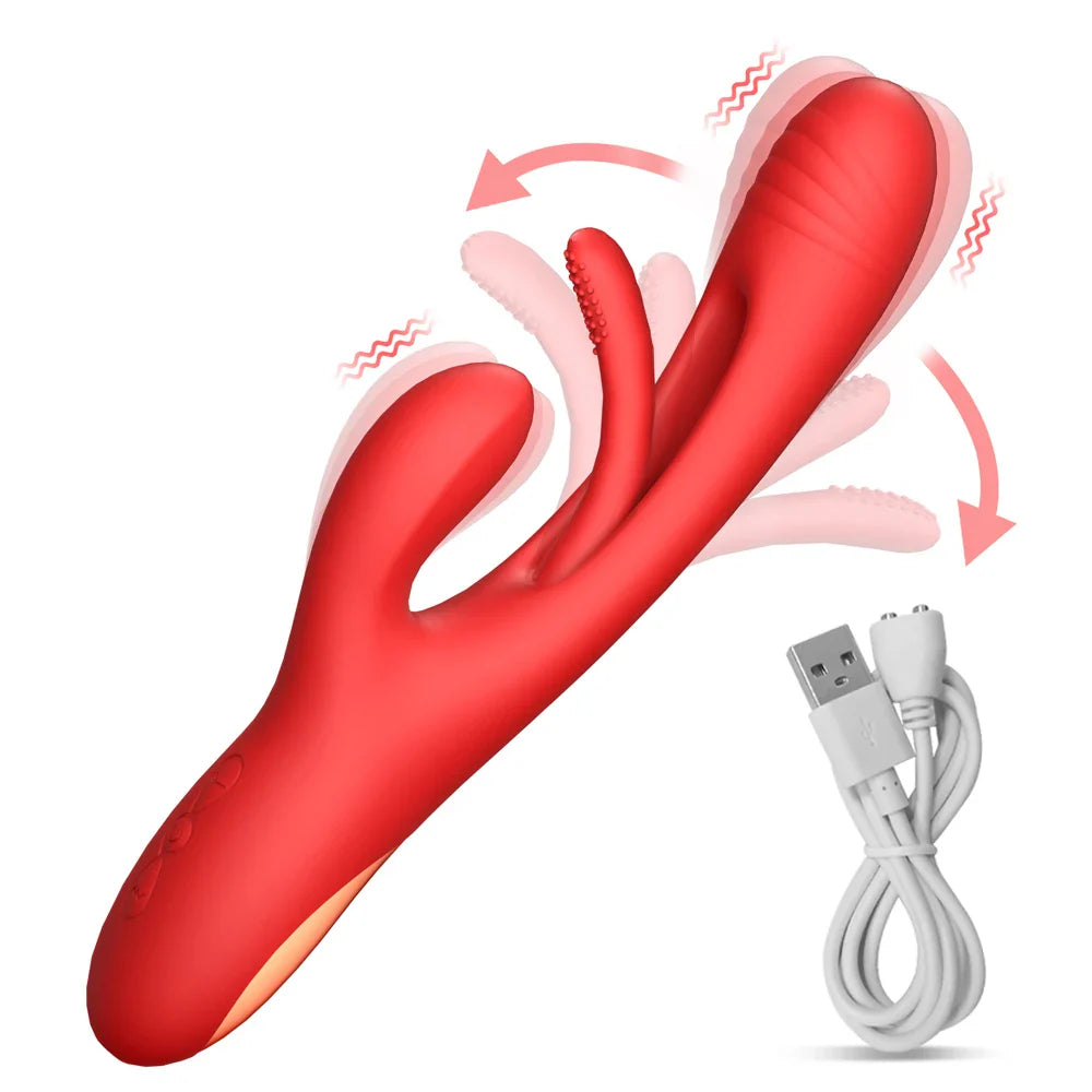 2023 Tapping Flapping Vibrator for Women Rabbit Vibrators for Adult - fromasia2america.shop