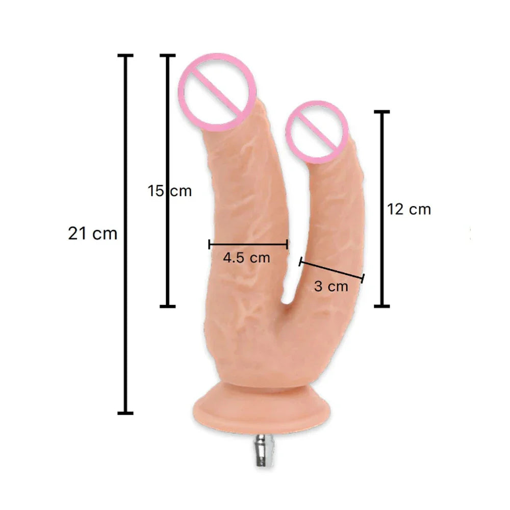 Vac-u-lock Plug Double Dildos for Attachment for Women Sex Toy Strap on Two Dildo - fromasia2america.shop