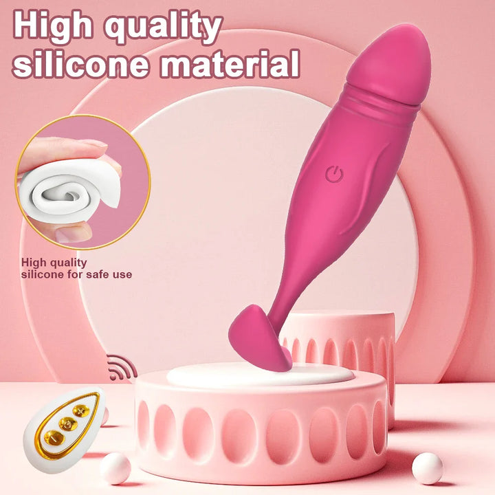 Remote Control Dildo Vibrator for Women Clitoris Stimulator Love egg Massage Prostate - fromasia2america.shop