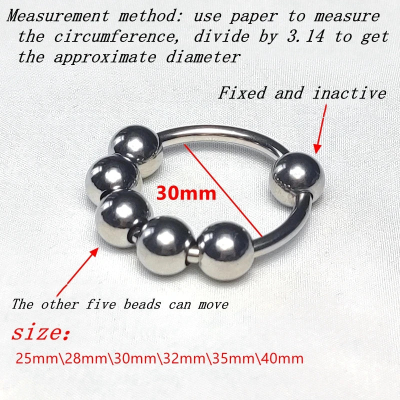 Metal Penis Ring Sex Toys for Men Male Delay Ejaculation Stainless Steel Cock Ring - fromasia2america.shop