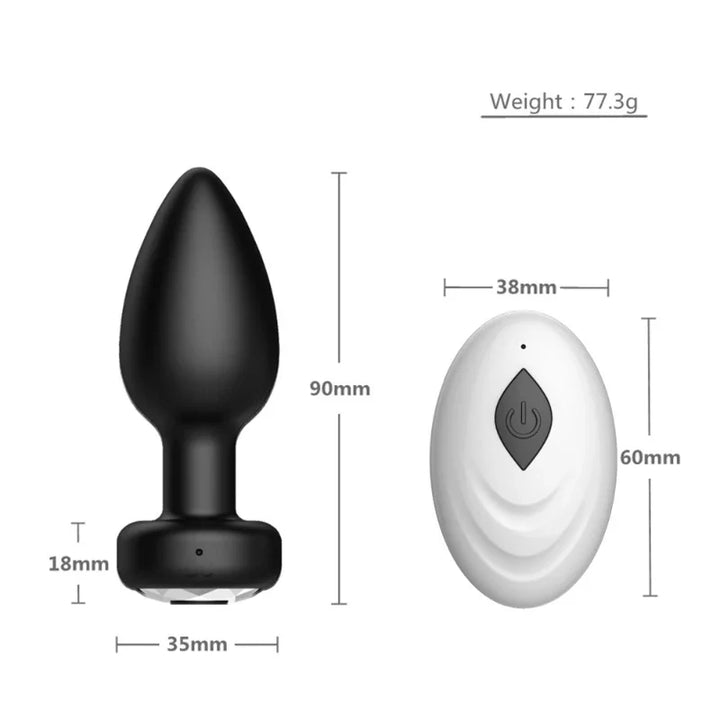 Explosions remote control unisex backyard anal plug set - fromasia2america.shop