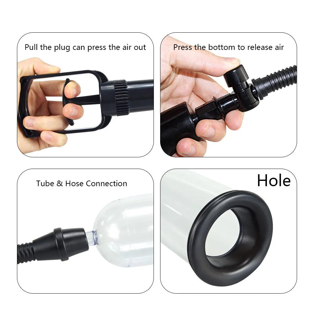 Male Penis Pump Manual Penis Enlarger Enhancement Erection SexToys For Man - fromasia2america.shop