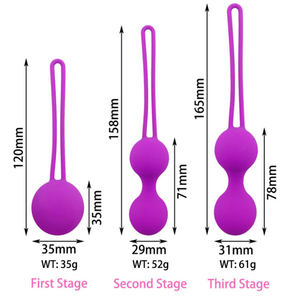 Set Safe Silicone Smart Ball Kegel Balls (Sets or single) Ben Wa Ball Vagina Tighten Exercise Machine Vaginal Geisha Ball Sex Toys for Women
