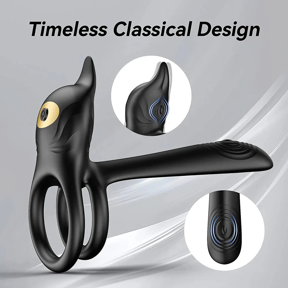 Penis Ring Cock Vibrator Sex Toys For Couple Men Peni Sleeve - fromasia2america.shop