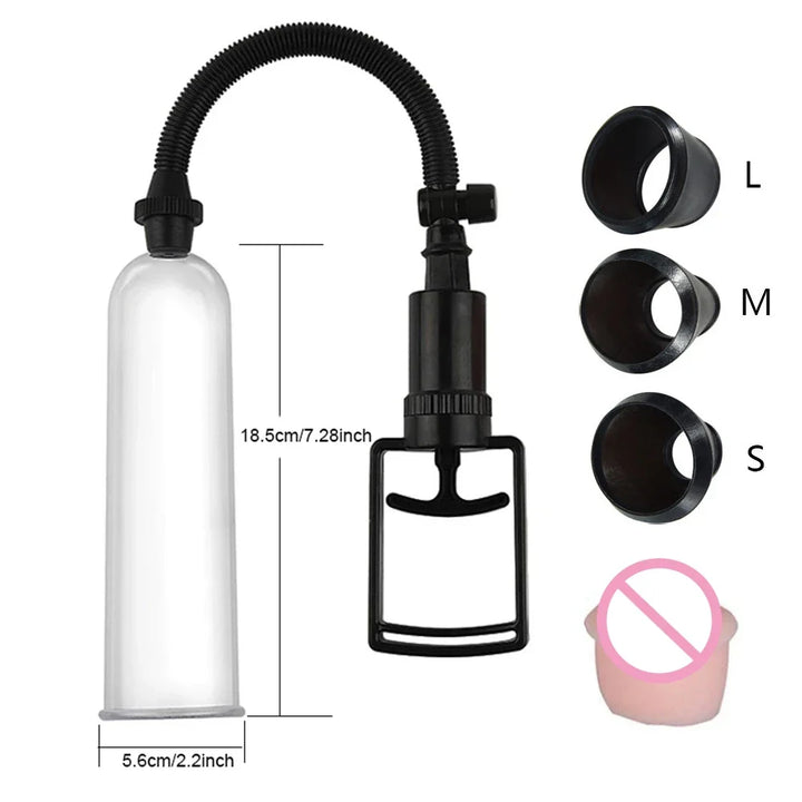 Male Penis Pump Manual Penis Enlarger Enhancement Erection SexToys For Man - fromasia2america.shop