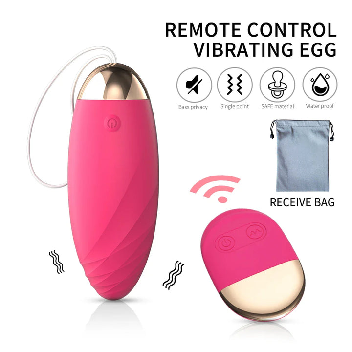 Vibrating Bullet Love Egg Wireless Remote Control Vibratiors Female for Women Dildo - fromasia2america.shop