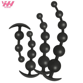 Silicone Anal Beads Long Butt Plug Prostate Massage Anal Stimulation For Men Women Masturbation - fromasia2america.shop