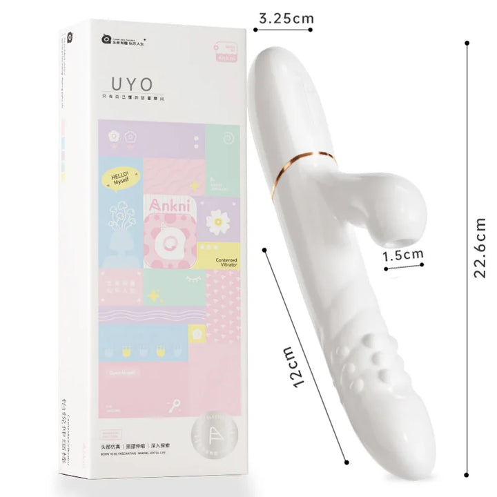 telescopic bead vibrator female adult products thrust gun sucking dildo vibrator women - fromasia2america.shop