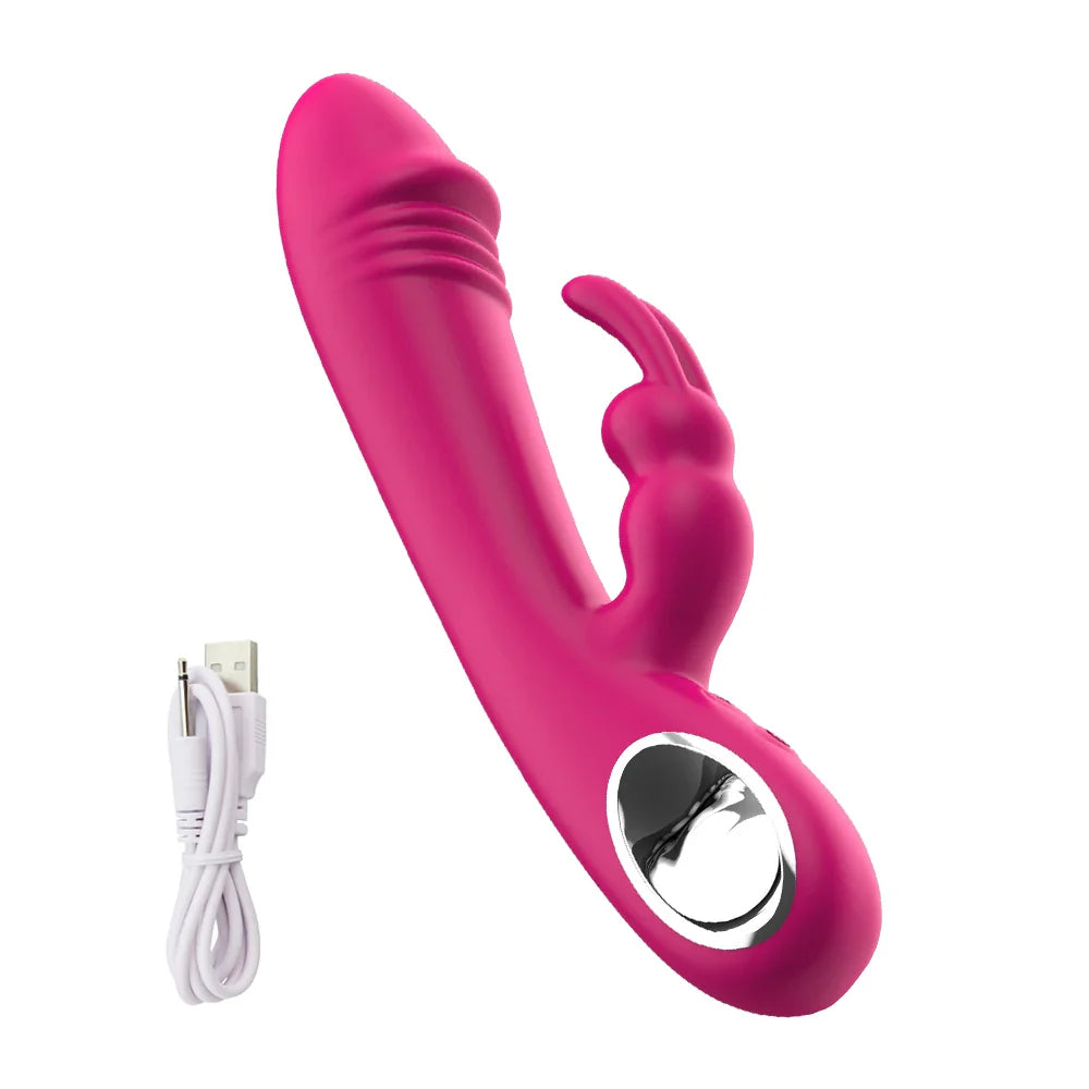 Dildo Rabbit Vibrator for Women Powerful G Spot Vibrators Nipple Clitoris - fromasia2america.shop