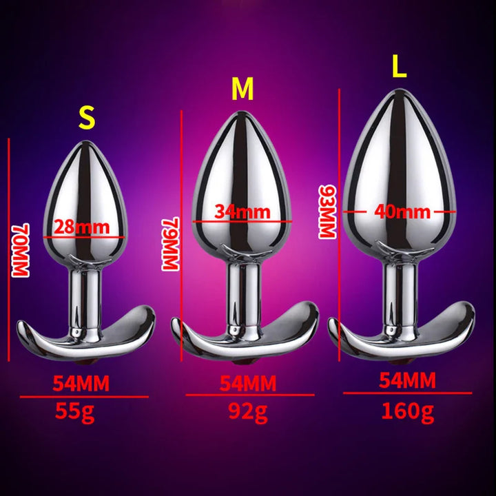 Metal Anchor Base Outdoor Women's Anal Plug Couple Adule Toy Stainless Steels Man  Butt Plug - fromasia2america.shop