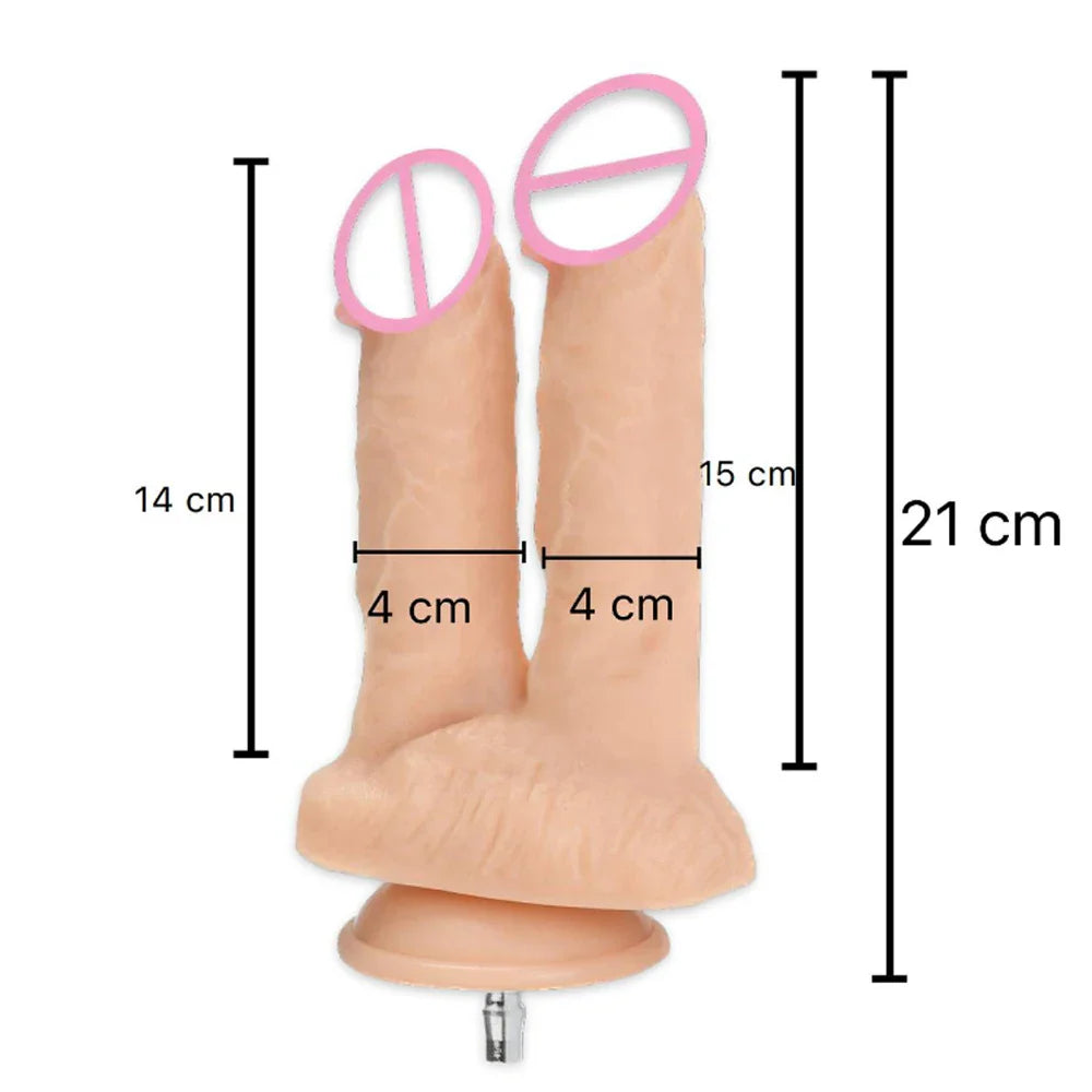 Vac-u-lock Plug Double Dildos for Attachment for Women Sex Toy Strap on Two Dildo - fromasia2america.shop