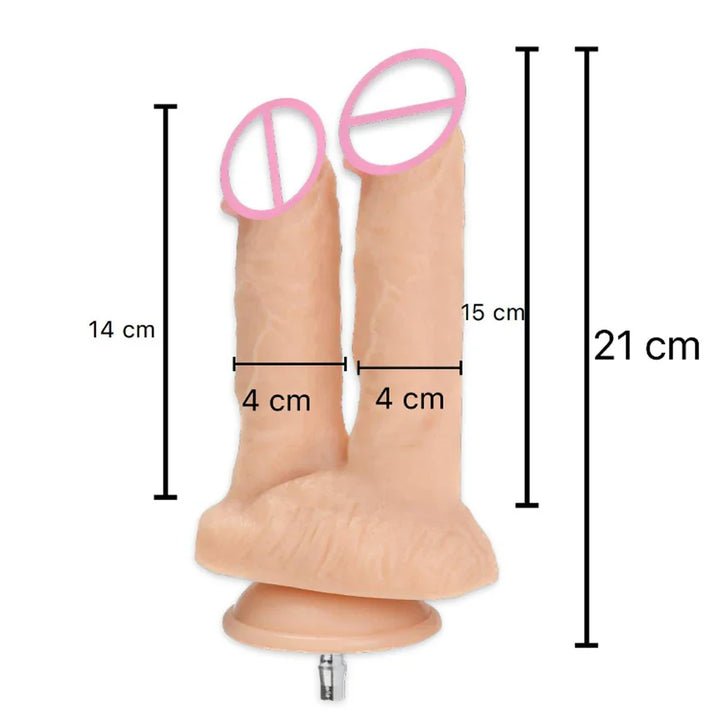 Vac-u-lock Plug Double Dildos for Attachment for Women Sex Toy Strap on Two Dildo - fromasia2america.shop