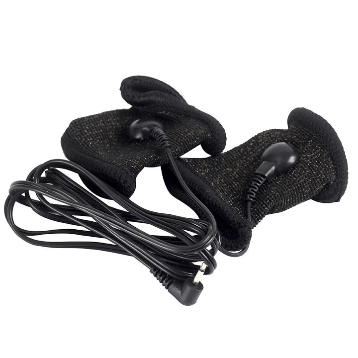 BDSM Electro Shock Conductive Fiber Penis Sleeve E-stim Scrotum Rings - fromasia2america.shop