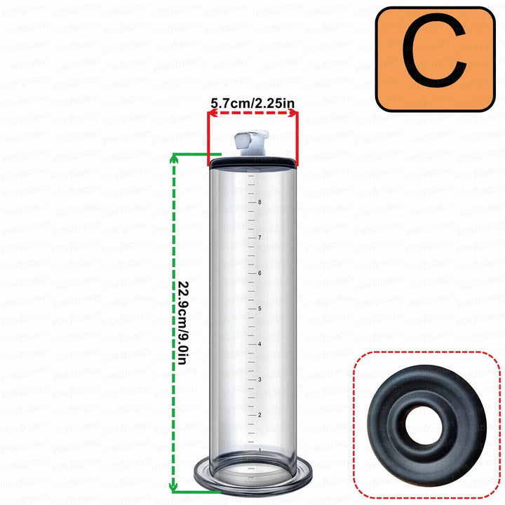 Acrylic Penis Pump Vacuum Pump Manual Penis Enlarger - fromasia2america.shop