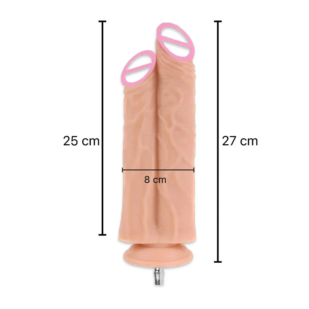 Vac-u-lock Plug Double Dildos for Attachment for Women Sex Toy Strap on Two Dildo - fromasia2america.shop