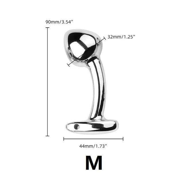 Metal Prostate Massage small large anal beads butt plug Anus Stimulator - fromasia2america.shop