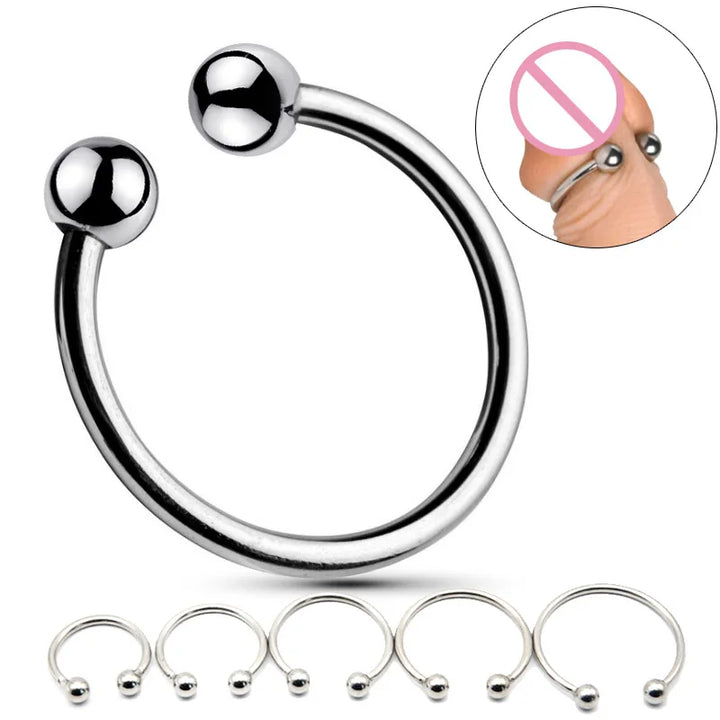 Penis Ring Head Glans Stimulating Stainless Steel Penis Ring For Male - fromasia2america.shop