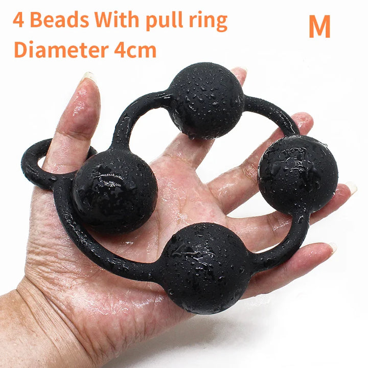 Silicone Anal Beads Long Butt Plug Prostate Massage Anal Stimulation For Men Women Masturbation - fromasia2america.shop