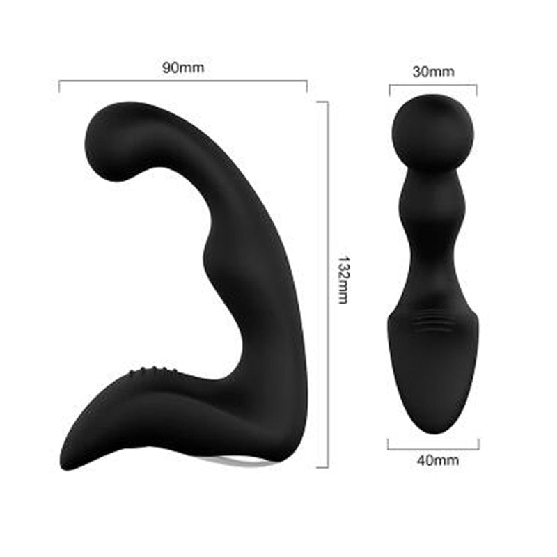 Silicone Vibrator Prostate Massager Anus Stimulator Anal Butt Plug