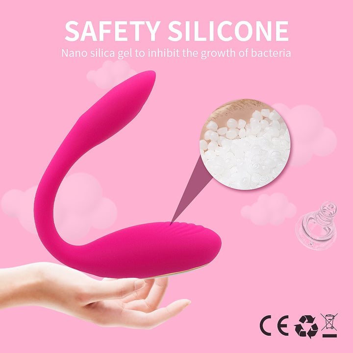 U-shape Wireless Remote Clit Panties Powerful Vibrator Wearable Massager for Women