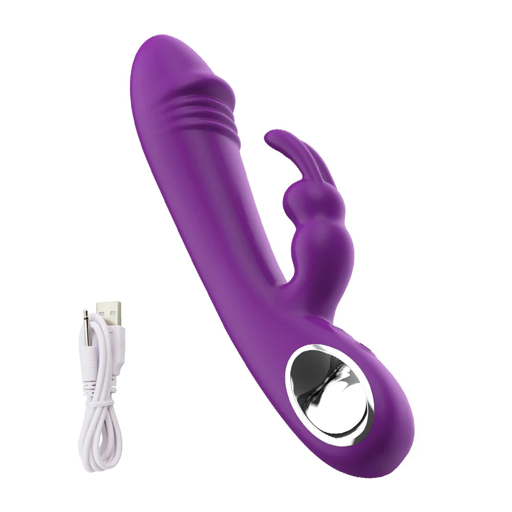 Dildo Rabbit Vibrator for Women Powerful G Spot Vibrators Nipple Clitoris - fromasia2america.shop