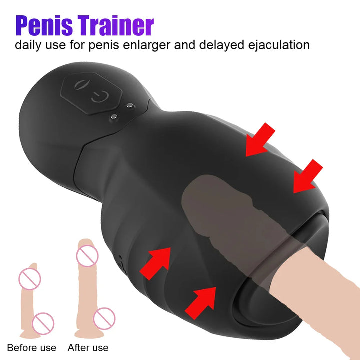 Automatic Glans Sucking Vibrators Male Masturbator Vaginal For Men Penis Enlarger - fromasia2america.shop