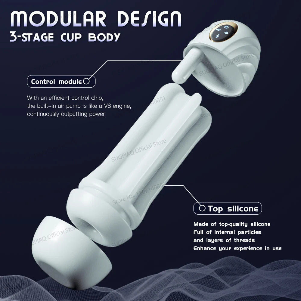 Automatic Sucking Male Masturbator Cup Real Vaginal Vibrator Sex Toy For Men - fromasia2america.shop