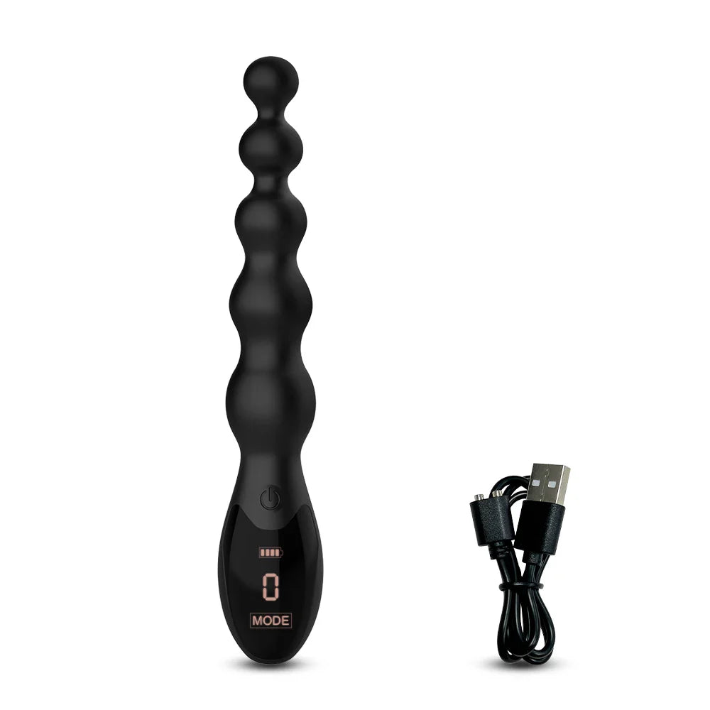 Anal Beads Butt Plug for Women Men Anal Vibrator Prostate Massager= - fromasia2america.shop