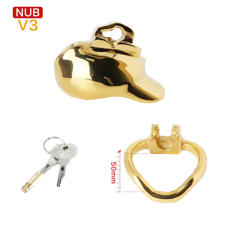 Cock Cage Men Stainless Steel Penis Lockable Cage Lock Metal Penis Ring For Men - fromasia2america.shop