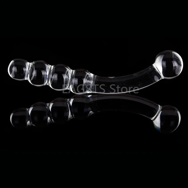 Dildo Fake Penis Crystal Anal Beads Butt Plug Prostate Massager G Spot Female - fromasia2america.shop