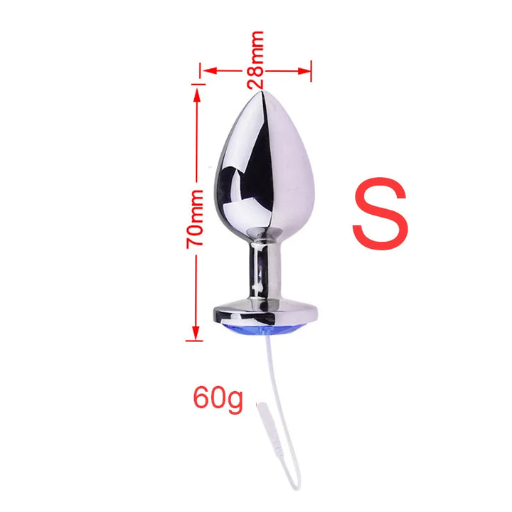 Adults Electro Shock Pulse Anal Butt Plug Electric Vaginal Plug Jump EggsFor Woman - fromasia2america.shop