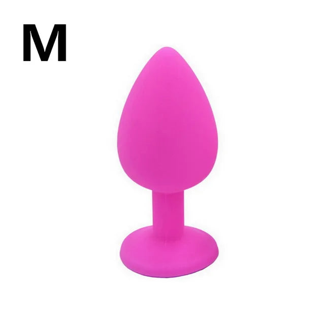 100% Silicone Butt Plug Anal Plug Unisex - fromasia2america.shop