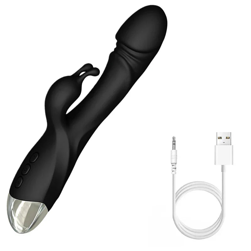 Dildo Rabbit Vibrator G spot Masturbation Clitoral Vaginal Anal Massager Female - fromasia2america.shop